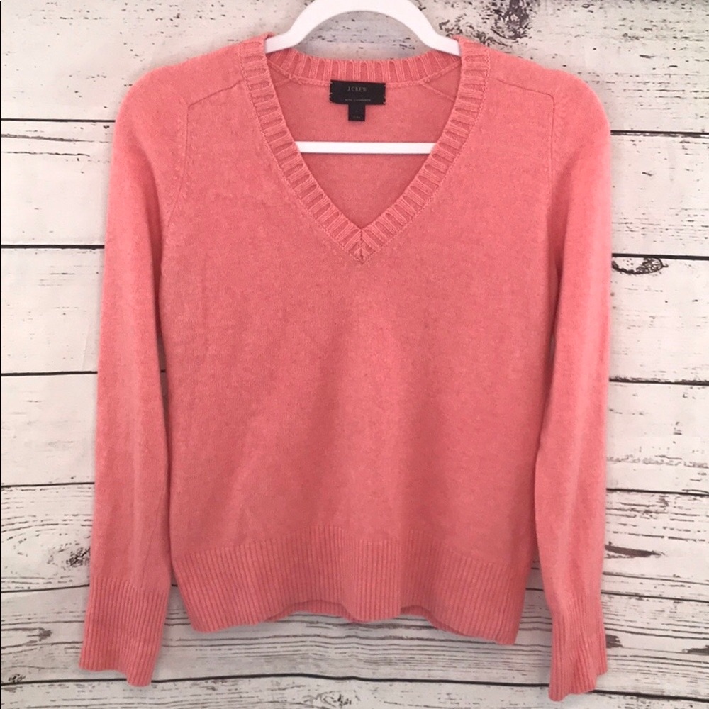 J Crew cashmere dream pink sweater small